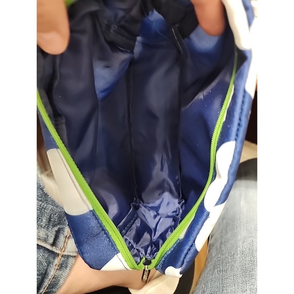 New Clinique x Kate Spade White Navy Makeup Cosmetics Bag Zipper Pouch - Picture 3 of 5